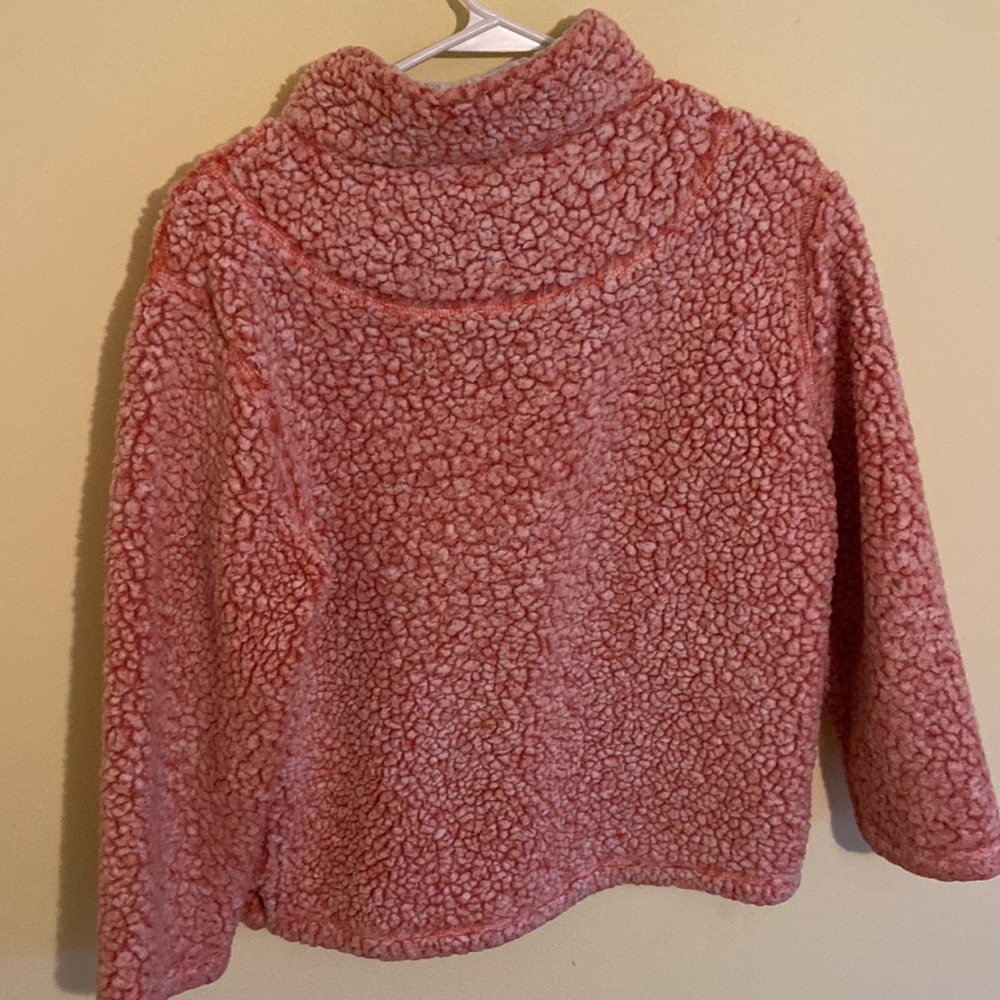 True Grit peach sherpa quarter zip size:m - Picture 2 of 4